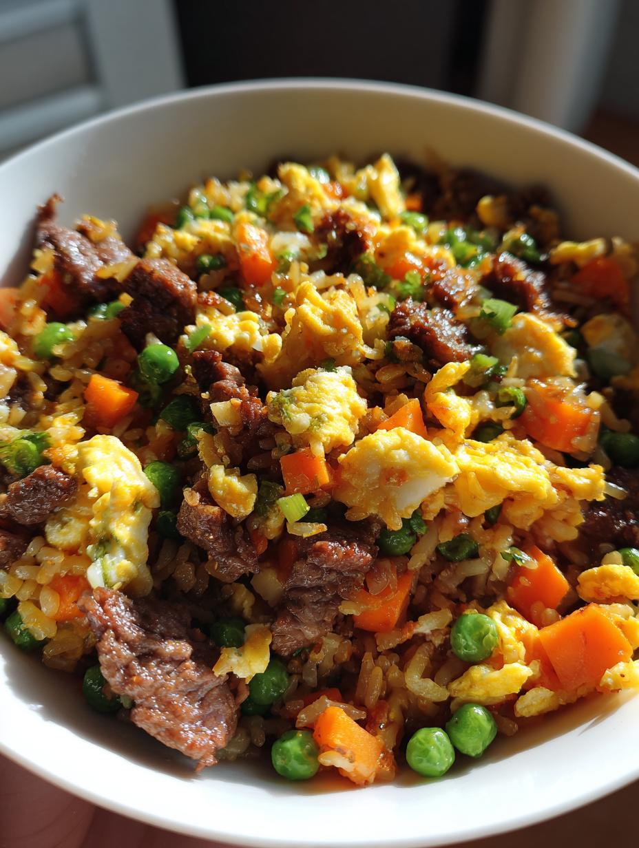 beef fried rice - detail 1
