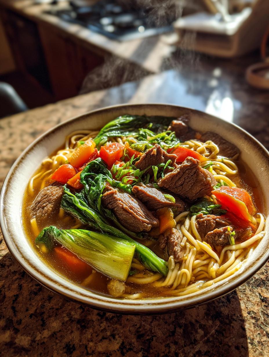 beef noodles - detail 1
