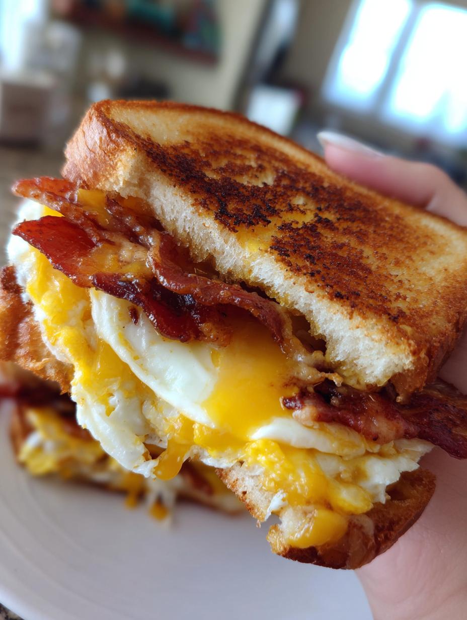 breakfast sandwich - detail 1
