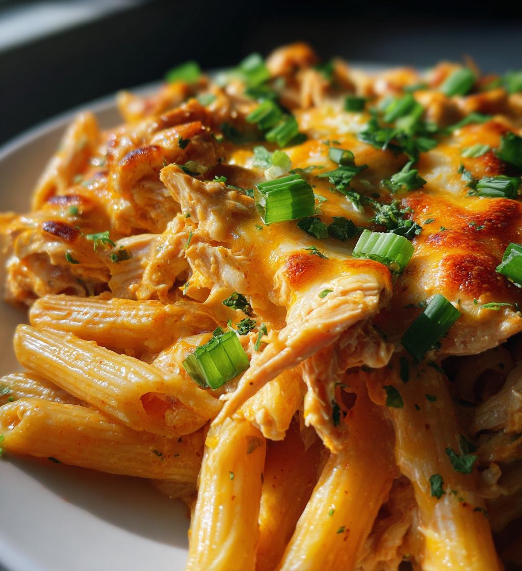 buffalo chicken pasta - detail 1