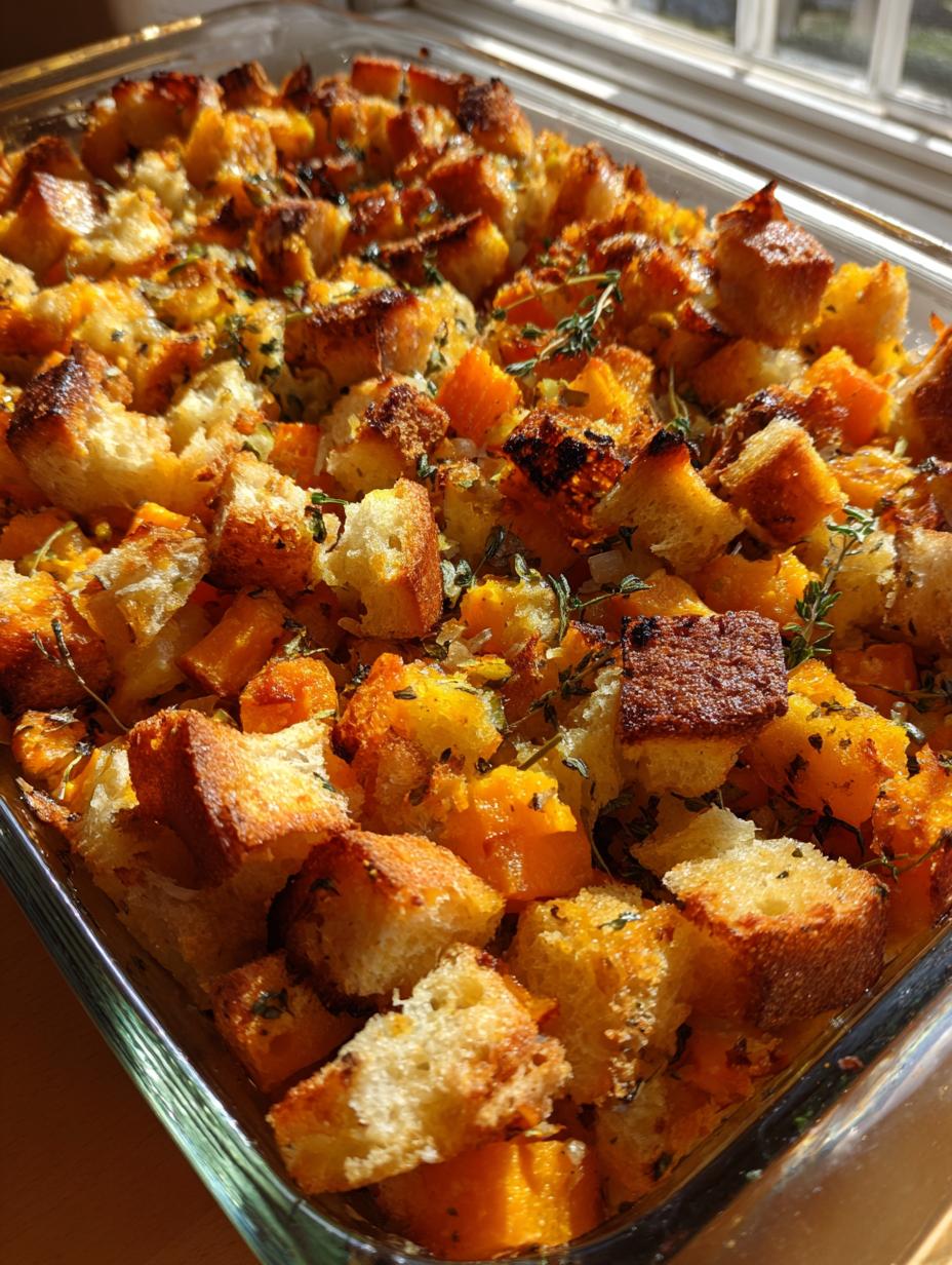 butternut squash stuffing thanksgiving - detail 1