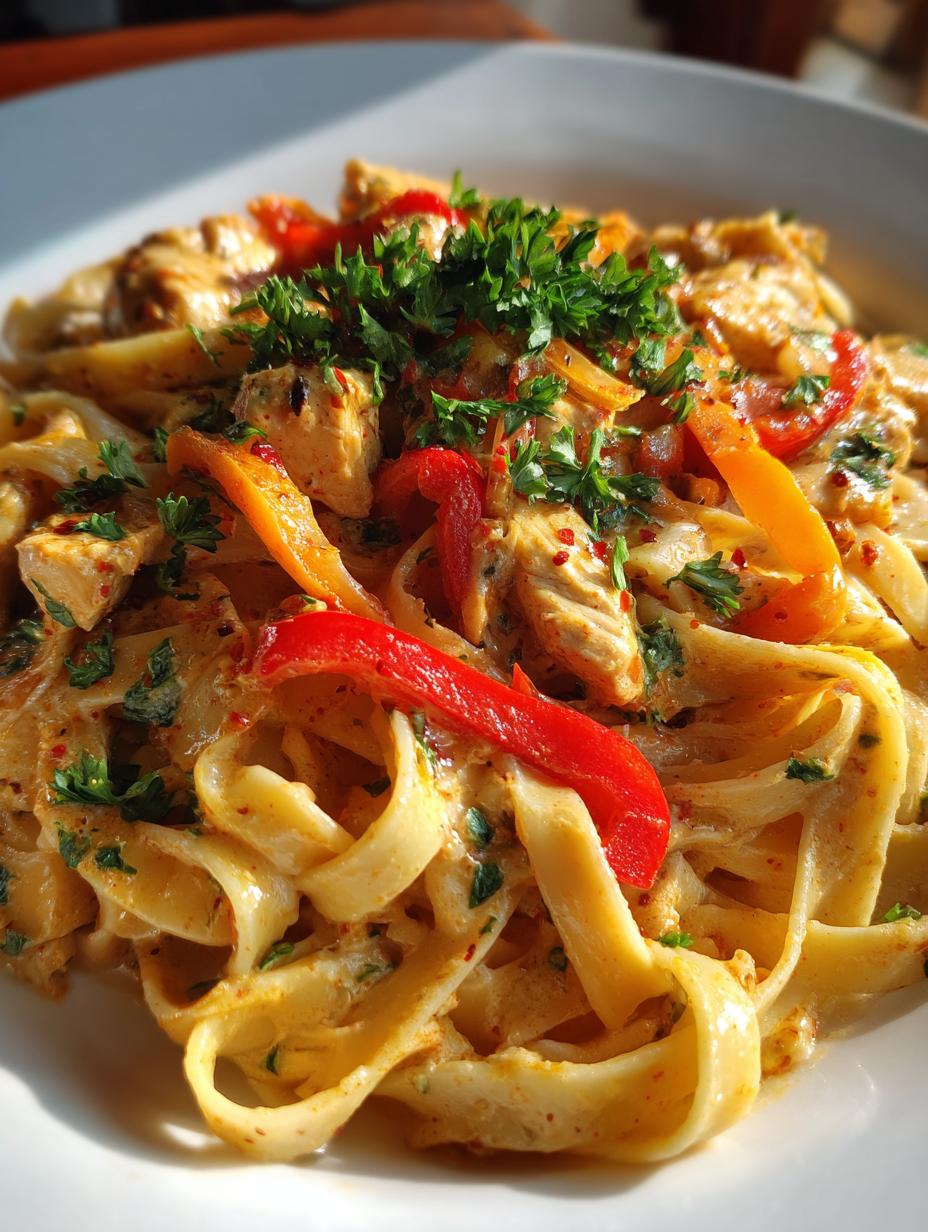 cajun chicken pasta - detail 1