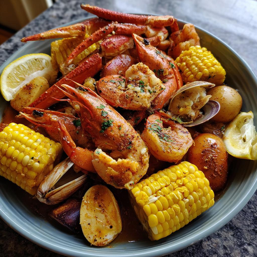 cajun seafood boil - detail 1