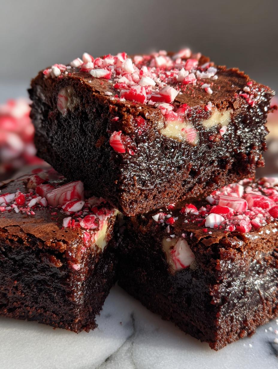 candy cane brownies recipe - detail 1