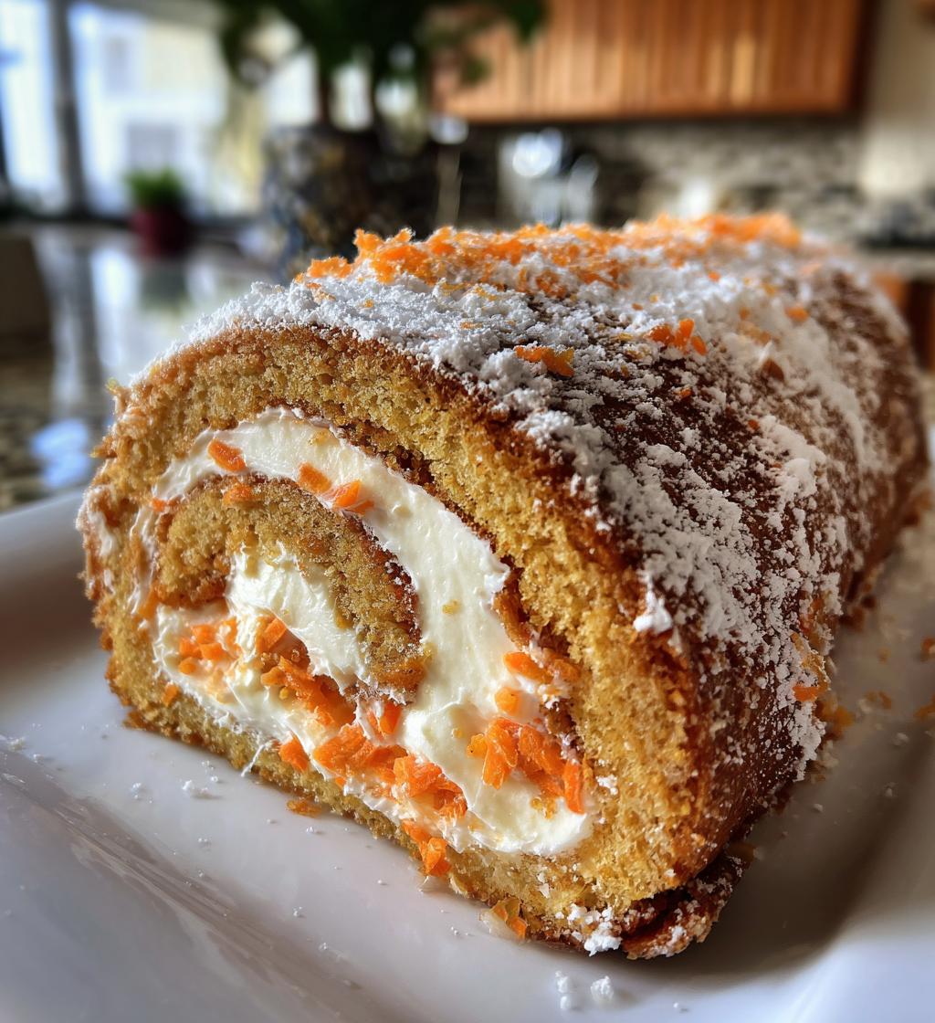 carrot cake roll