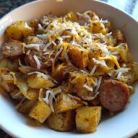 cheese ranch potatoes and sausage