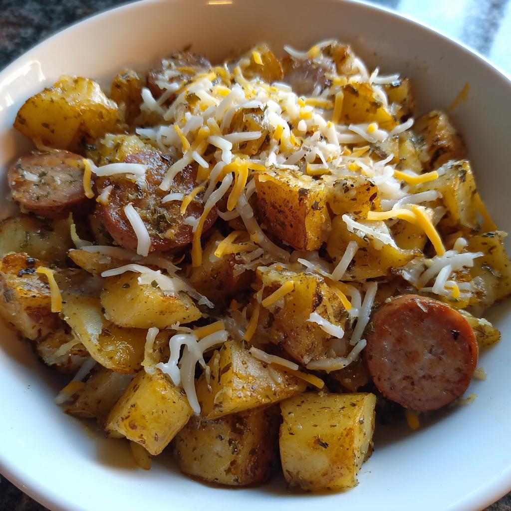 cheese ranch potatoes and sausage