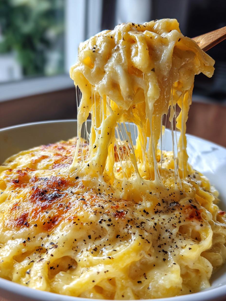 cheesy pasta - detail 1