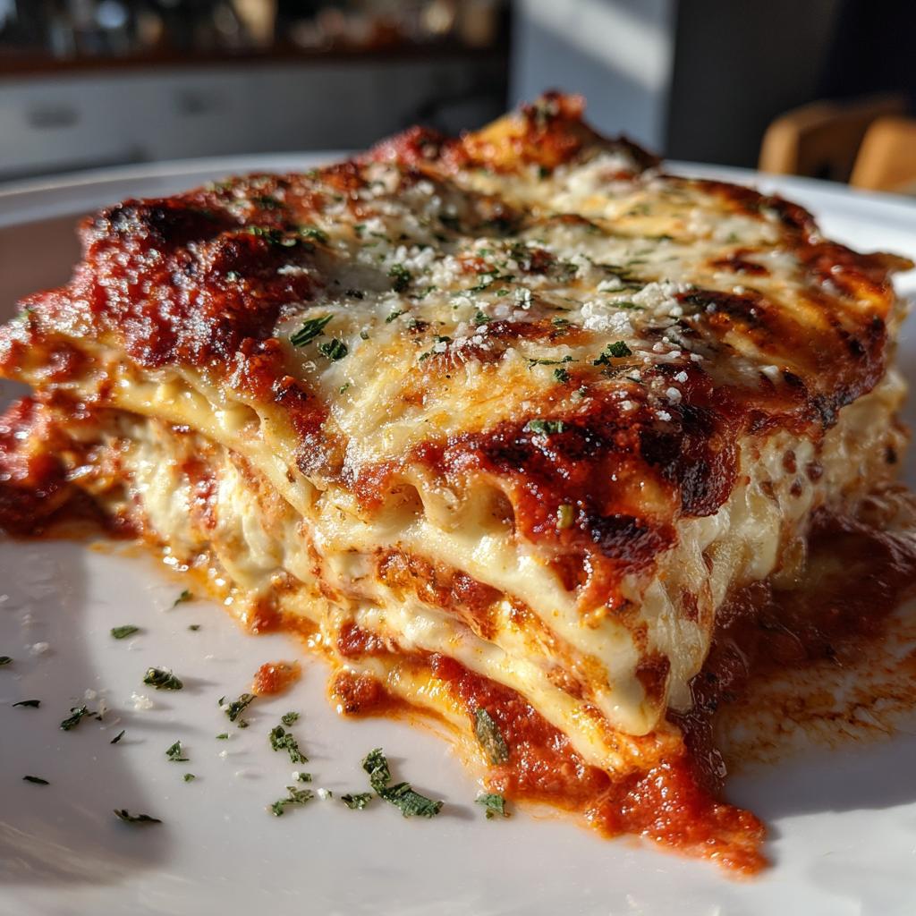 cheesy ravioli lasagna - detail 1