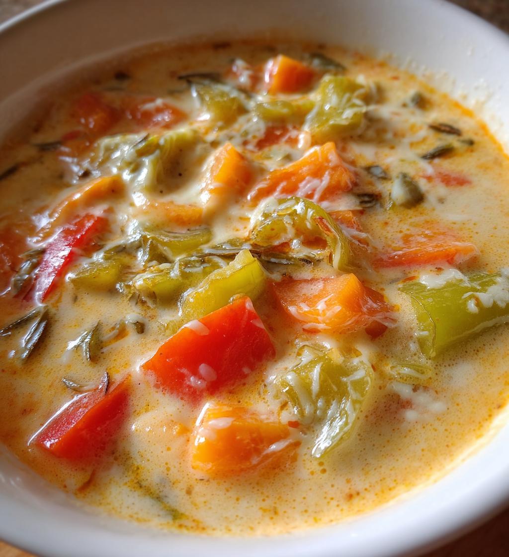 cheesy vegetable soup