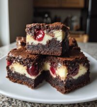 cherry cheesecake brownies