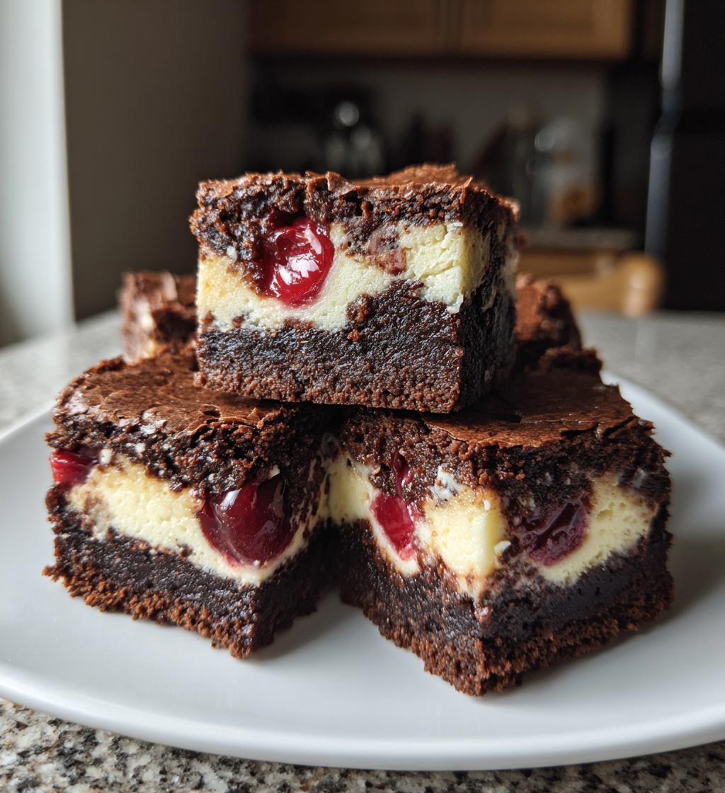 cherry cheesecake brownies