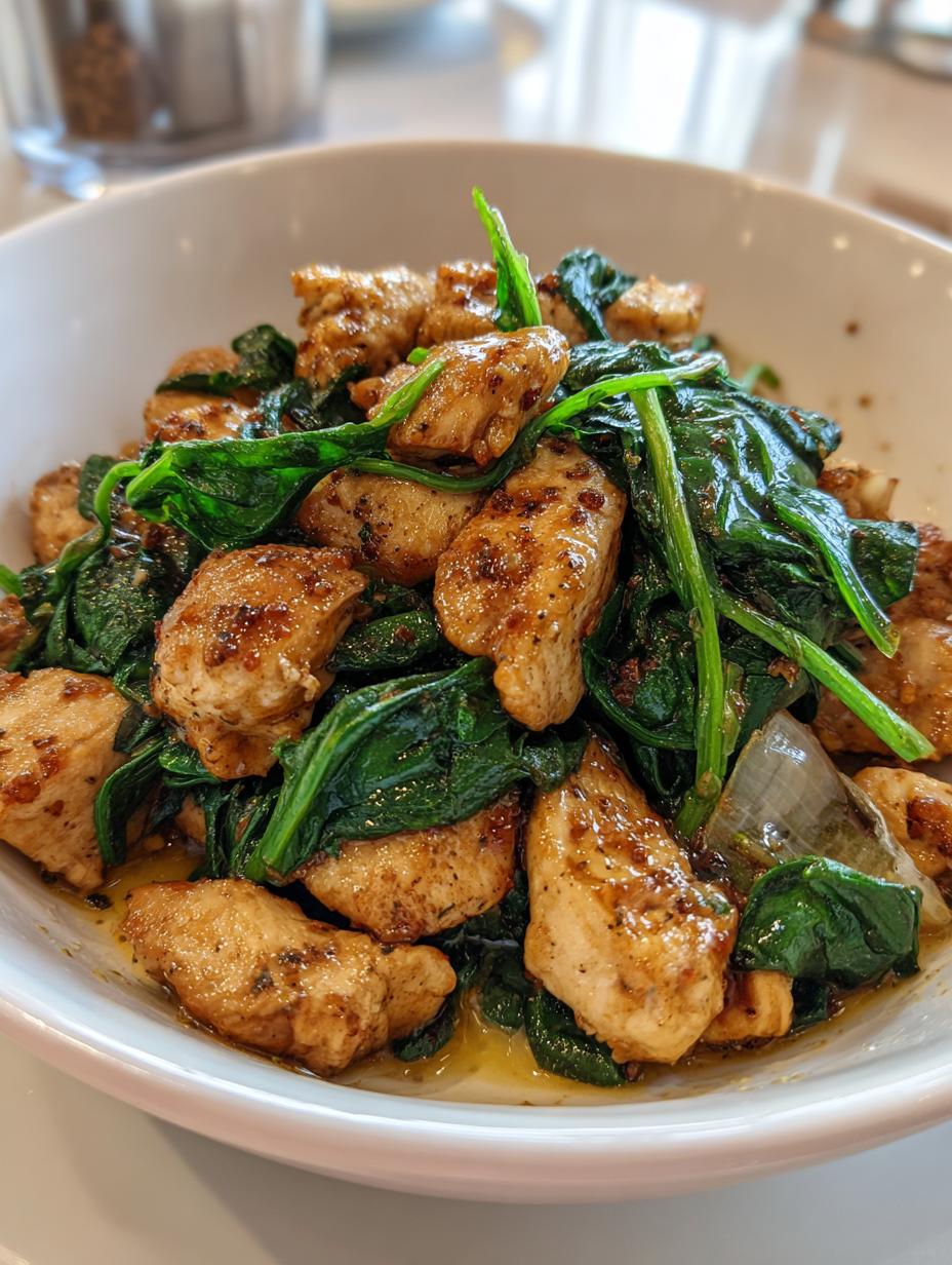 chicken and spinach recipes healthy