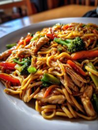 chicken lo mein