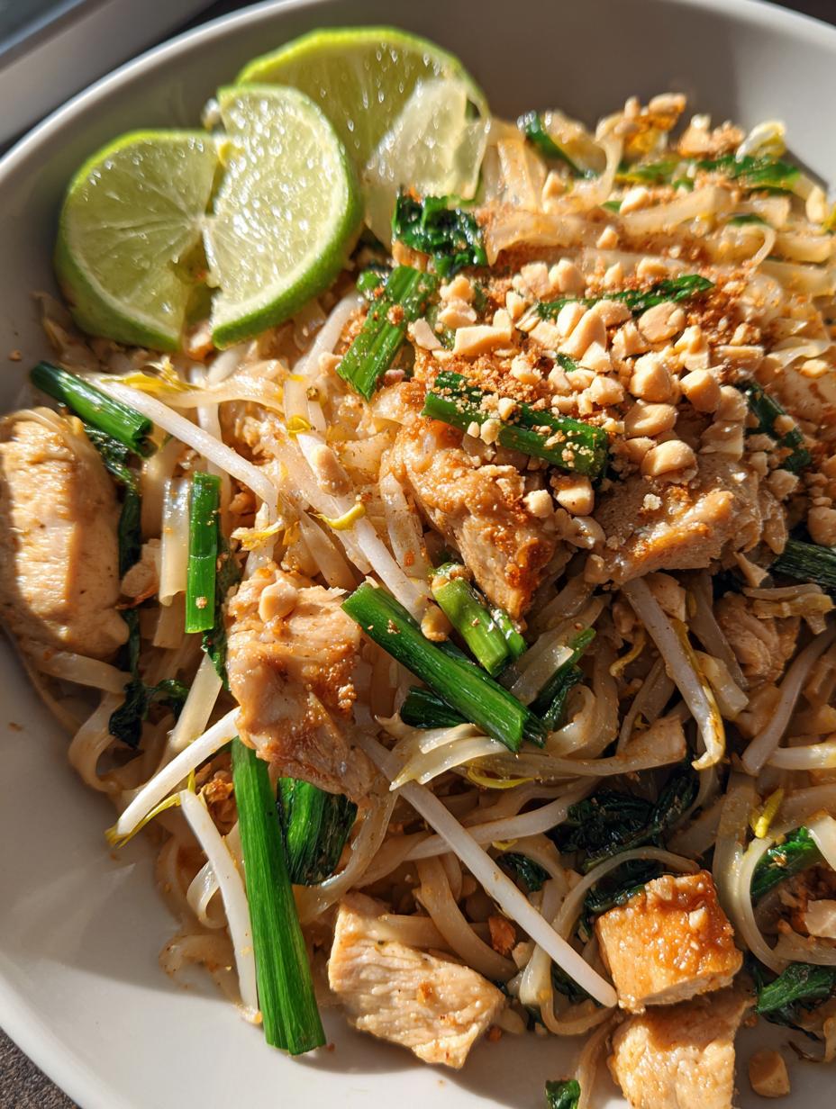 chicken pad thai - detail 1