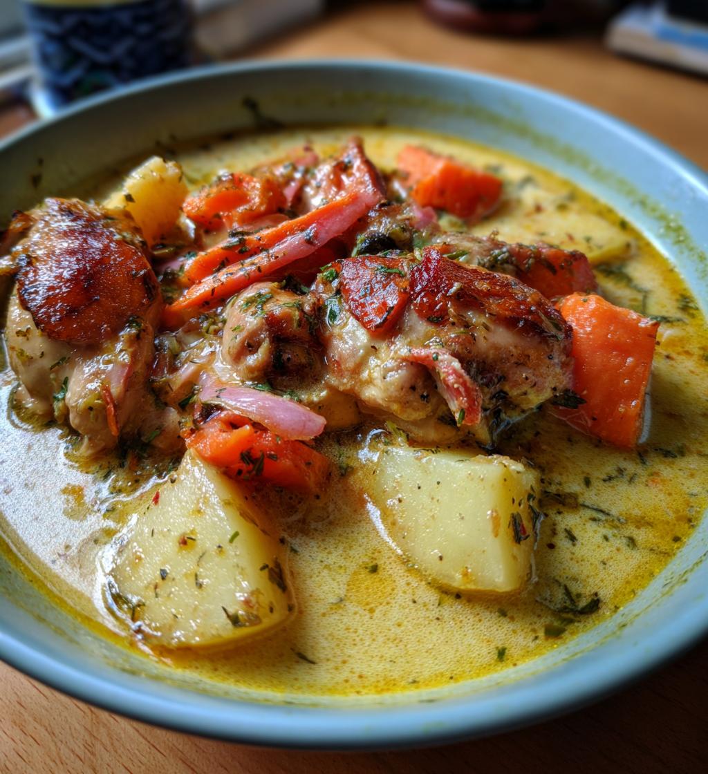 chicken stew - detail 1