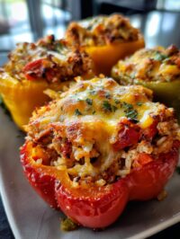 chicken stuffed peppers