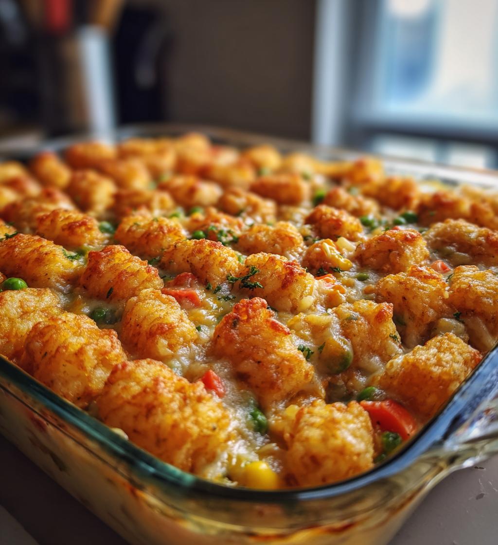 chicken tater tot casserole