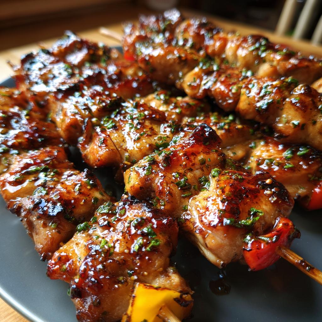 chicken teriyaki skewers