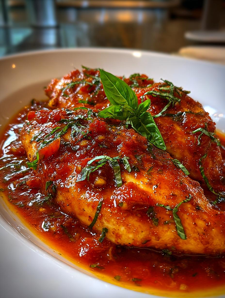 chicken tomato sauce - detail 1