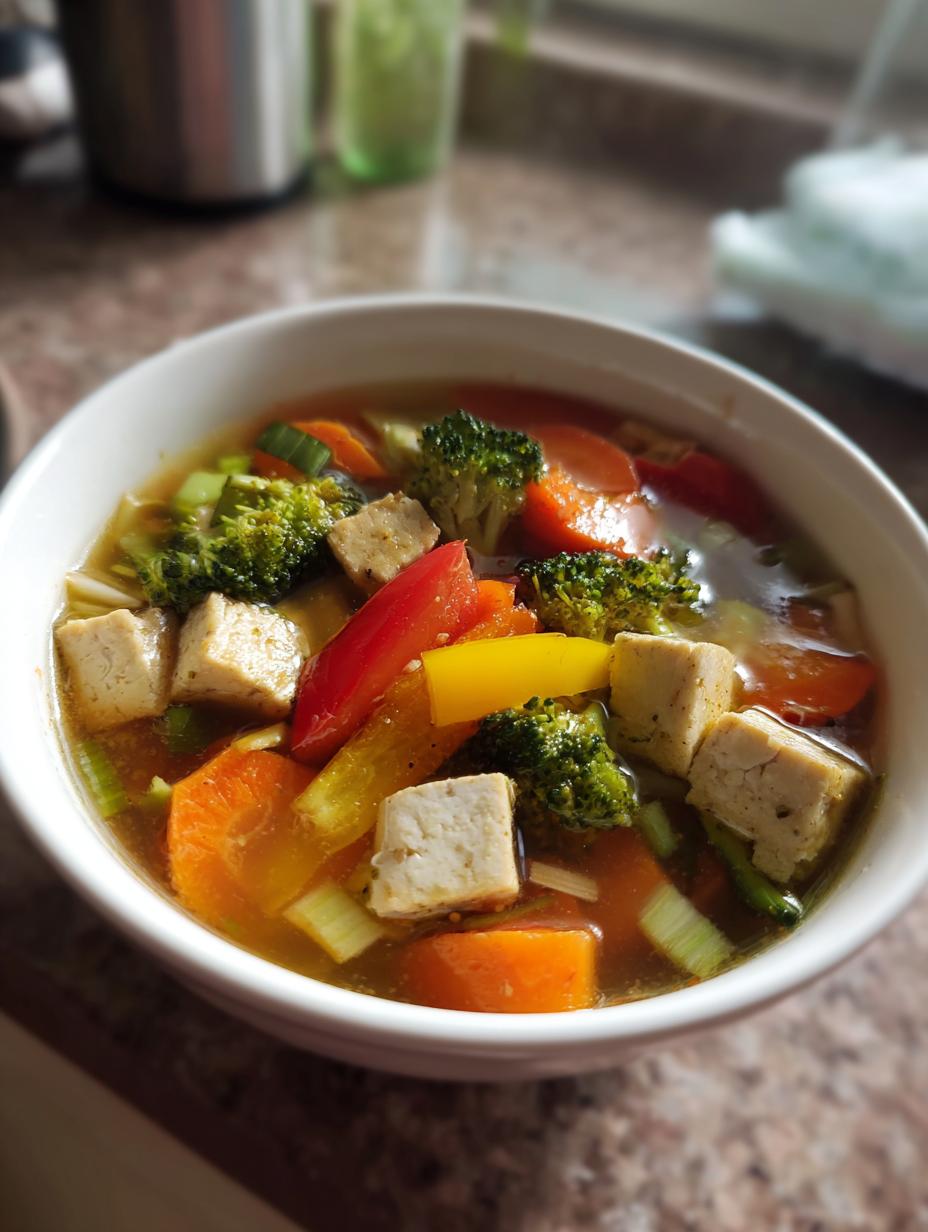 chinese mixed vegetable soup - detail 1