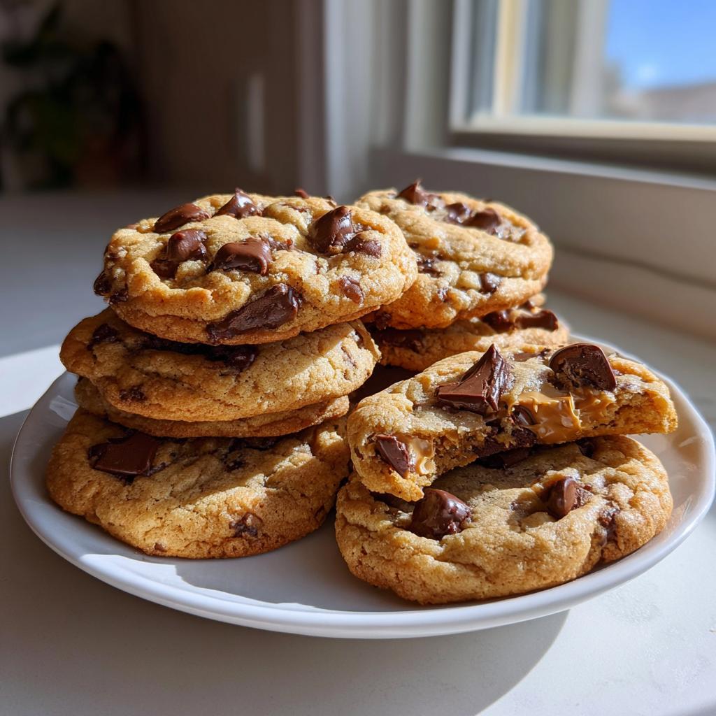 chocolate chip peanut butter cookies - detail 1