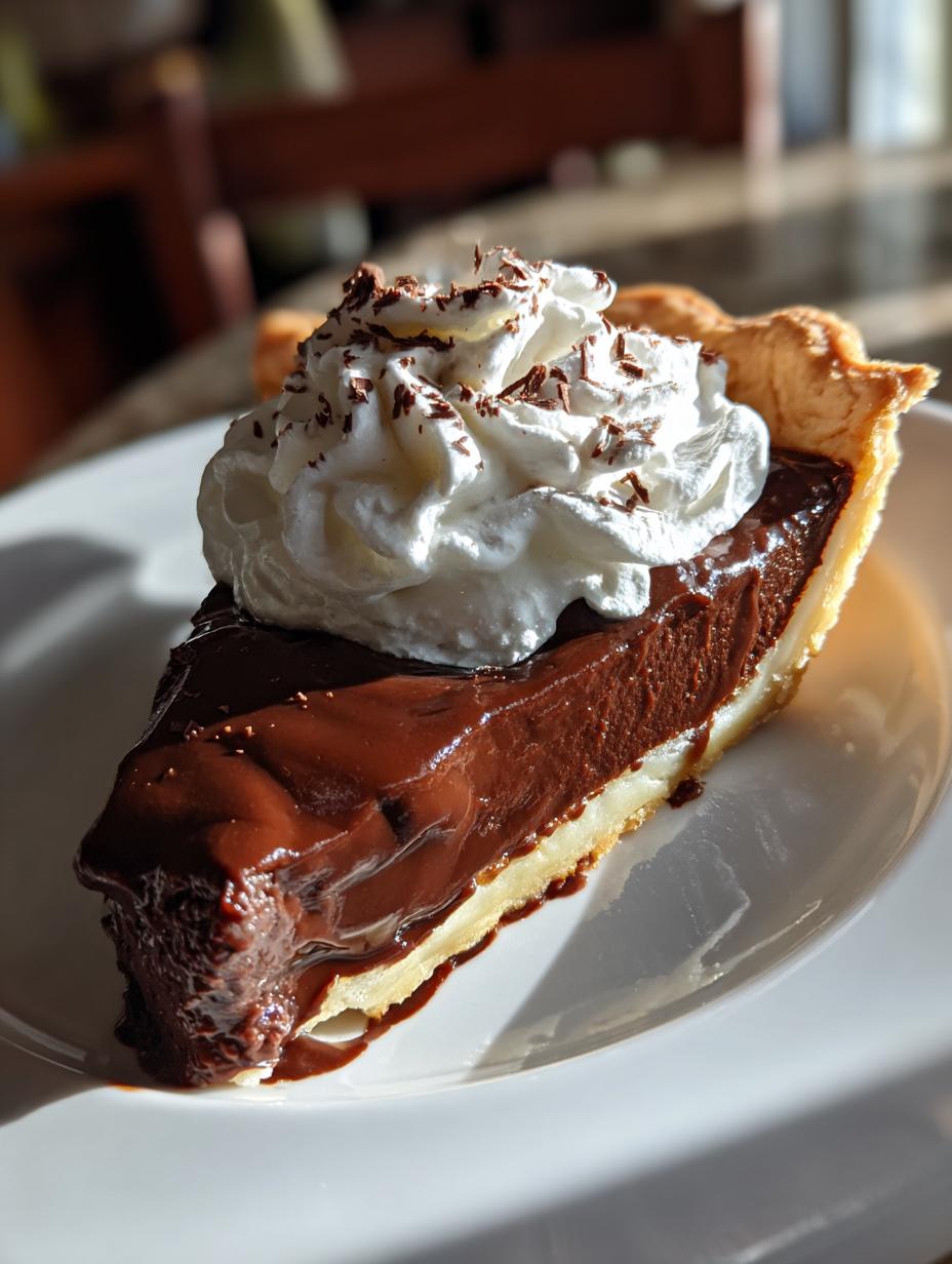 chocolate pie - detail 1