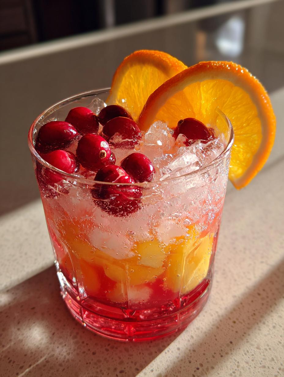 christmas punch mocktail recipe - detail 1