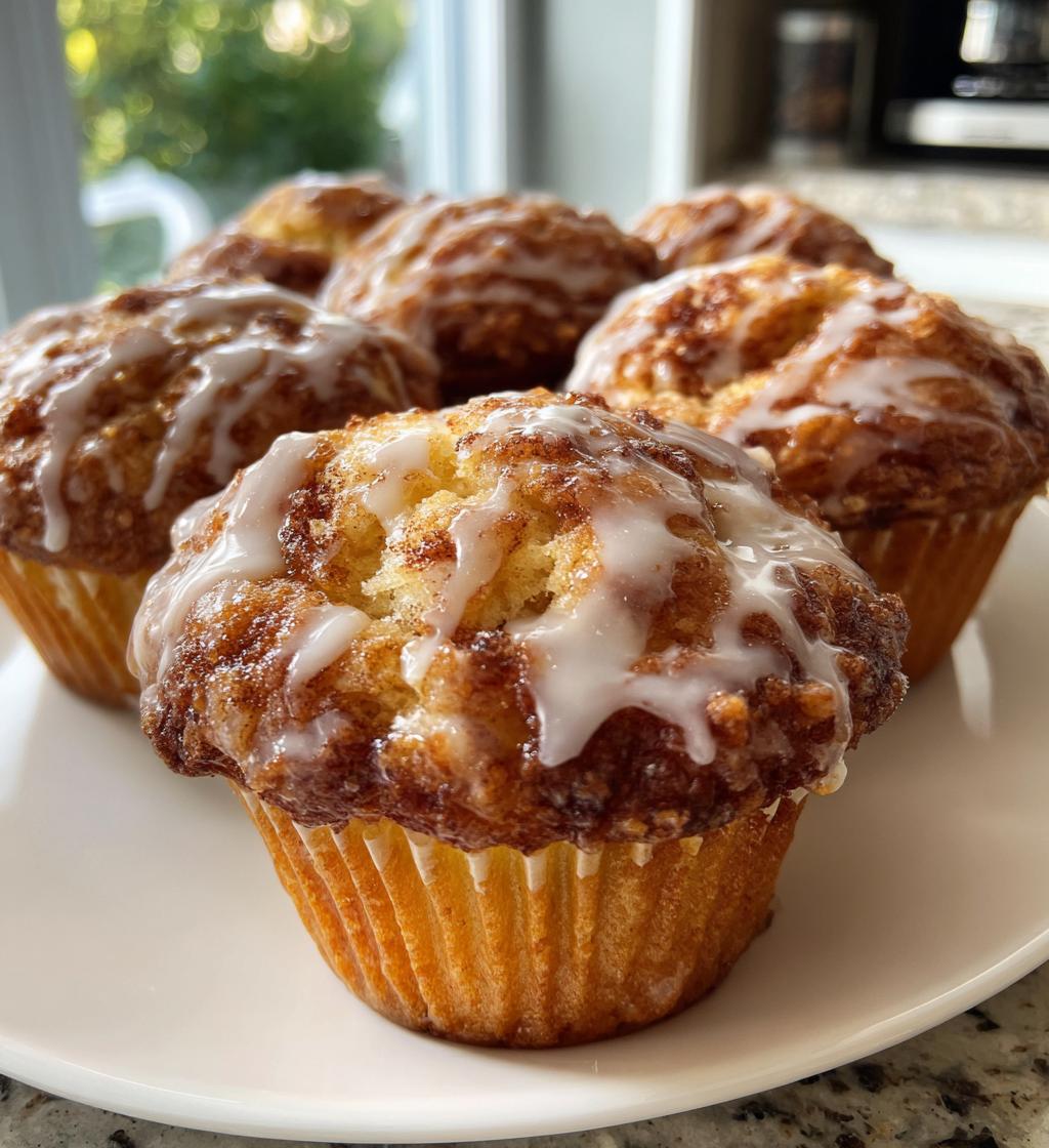 cinnamon roll muffins - detail 1