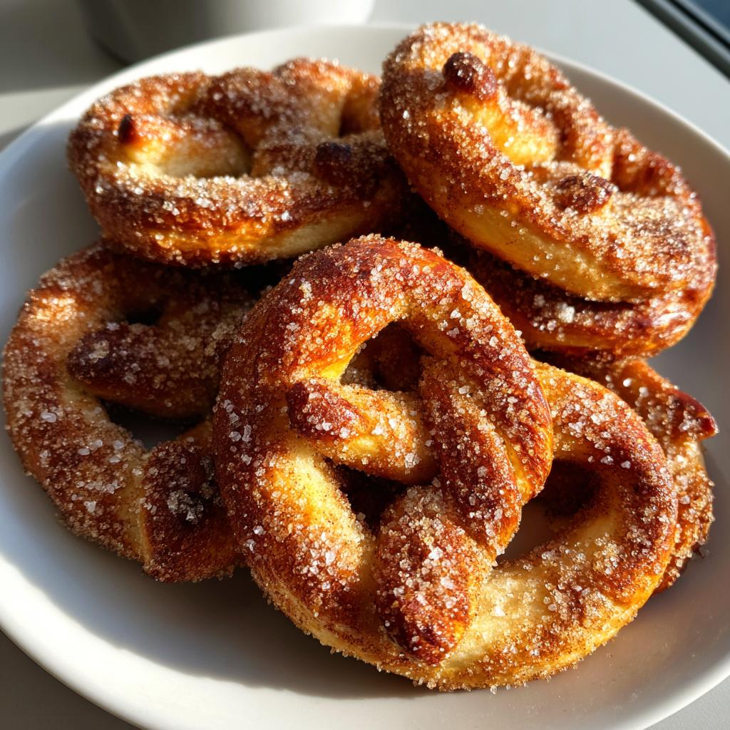 cinnamon sugar pretzels - detail 1