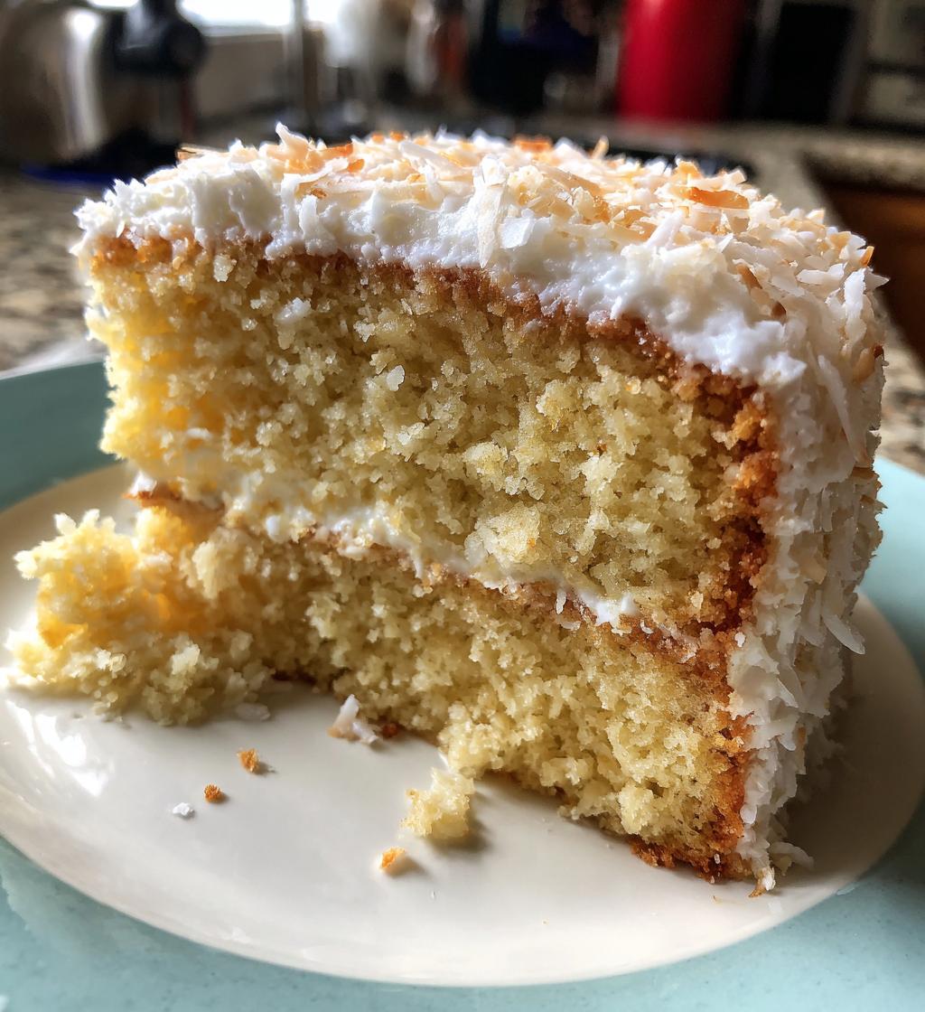 coconut cake using cake mix - detail 1