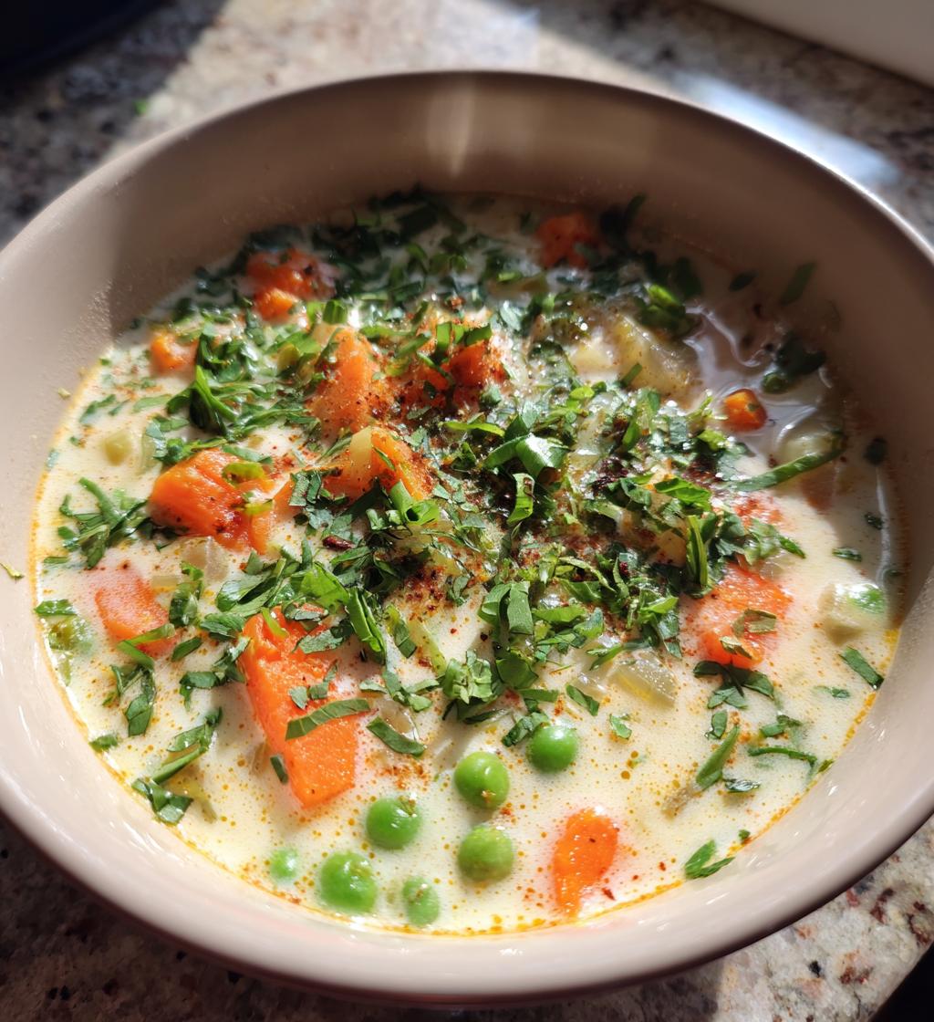 coconut milk soup - detail 1