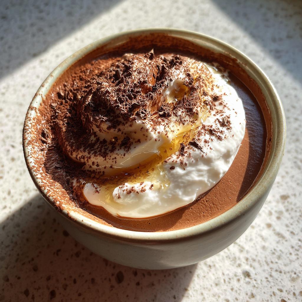 cottage cheese chocolate mousse - detail 1
