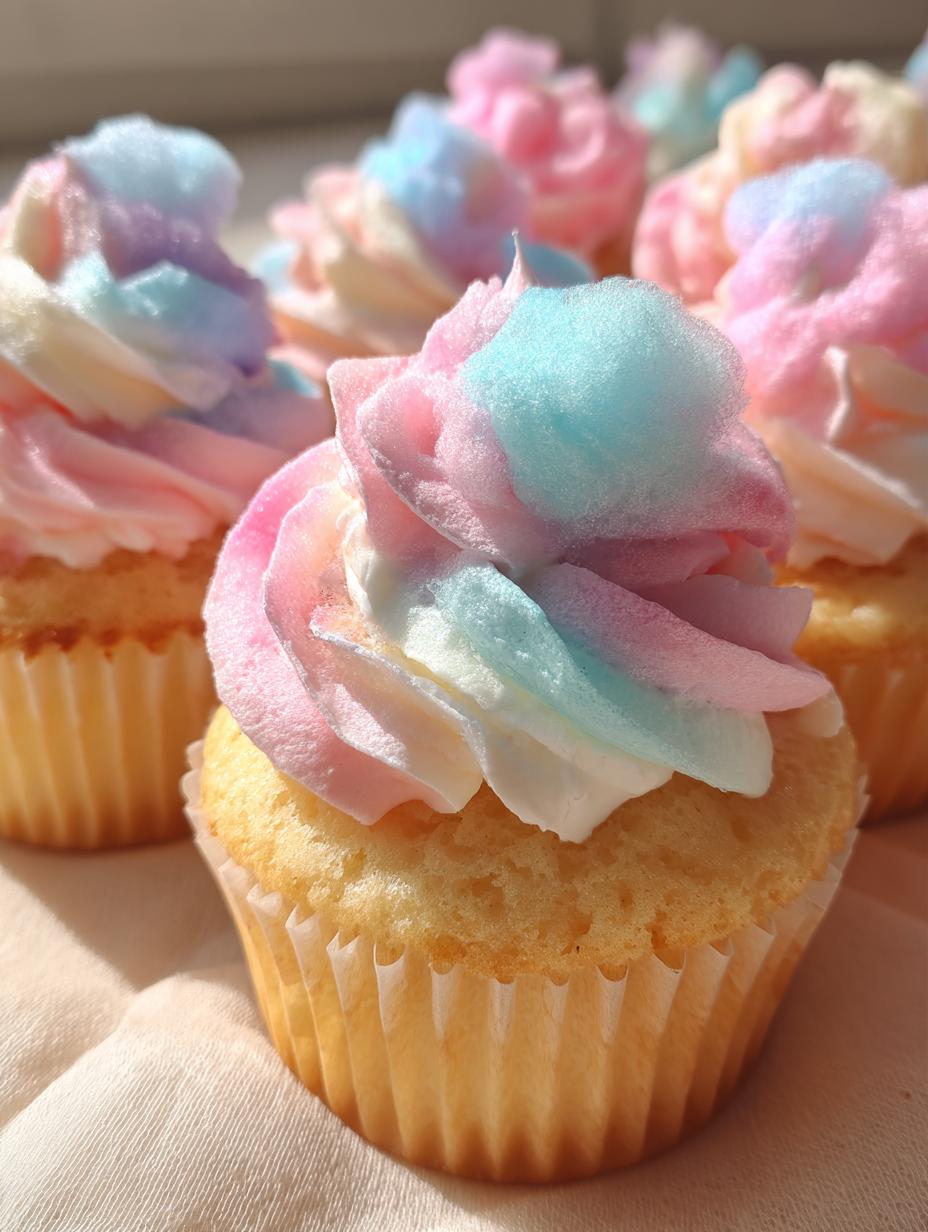 cotton candy cupcakes - detail 1