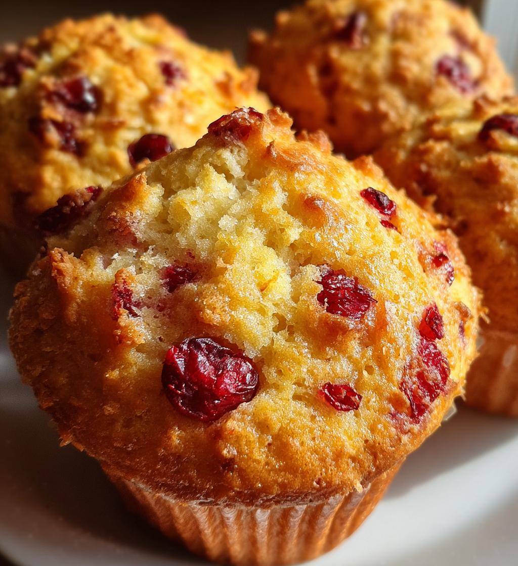 cranberry orange muffins - detail 1