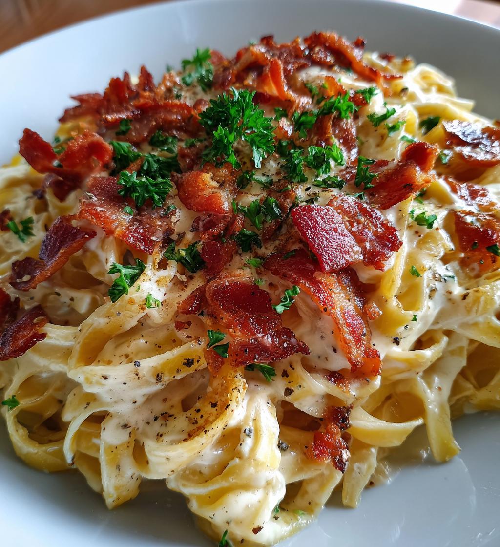 creamy bacon pasta