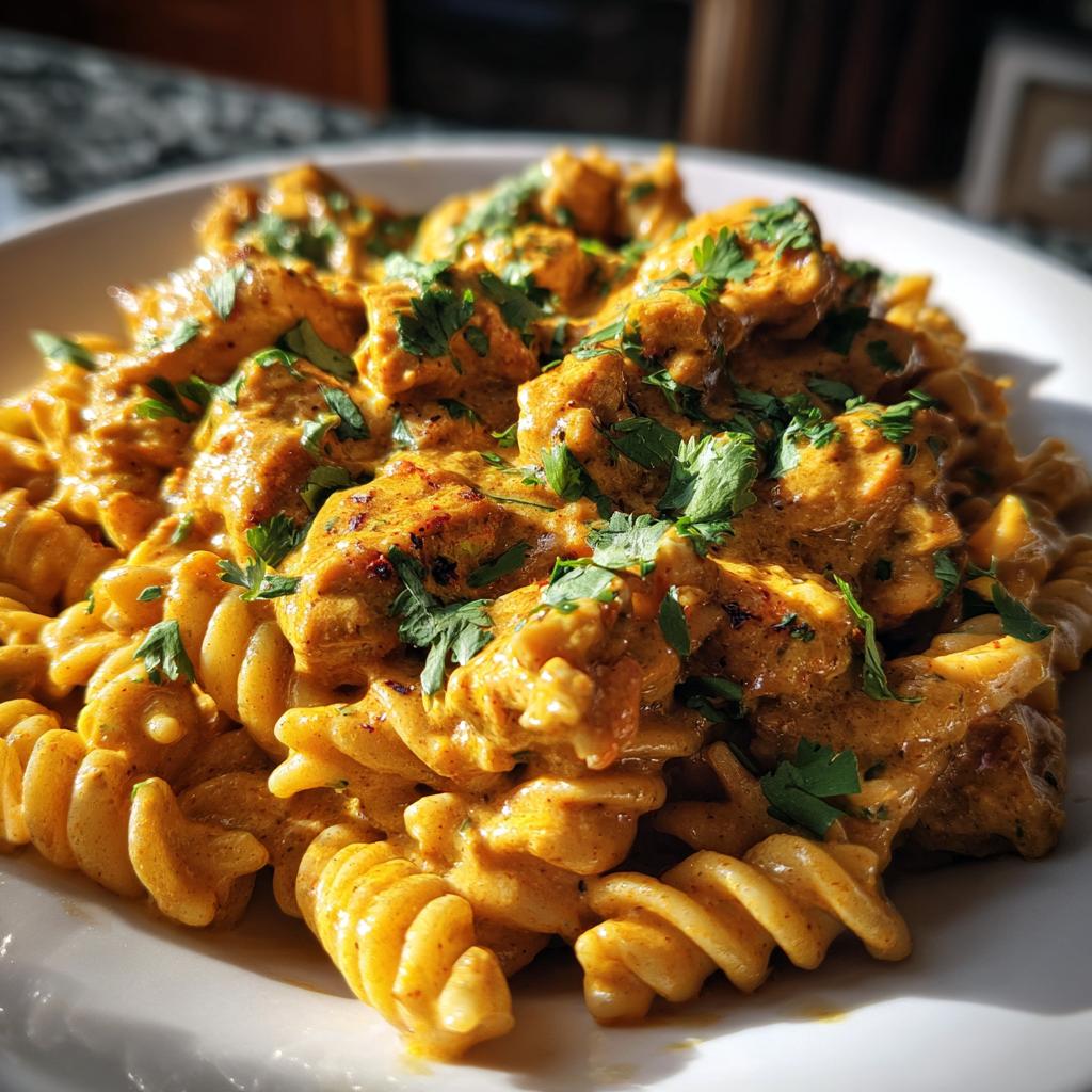 creamy butter chicken pasta