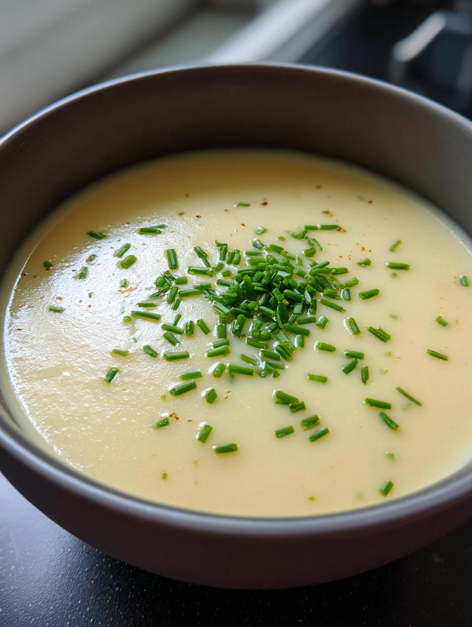 creamy cauliflower soup - detail 1