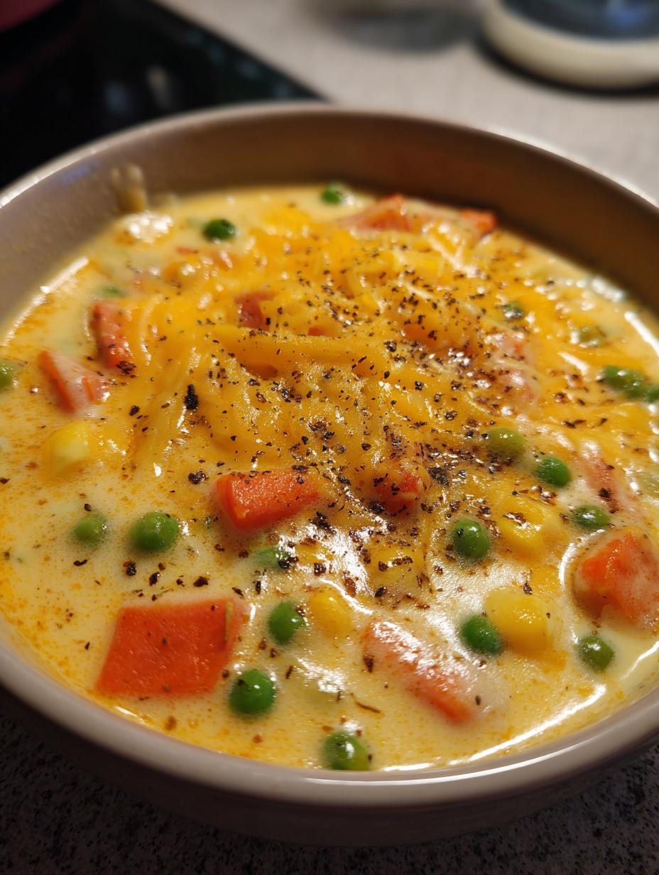 creamy cheesy vegetable soup