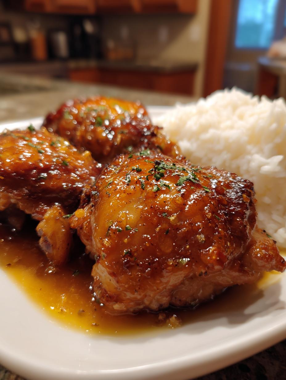 crock pot honey garlic chicken thighs crockpot - detail 1