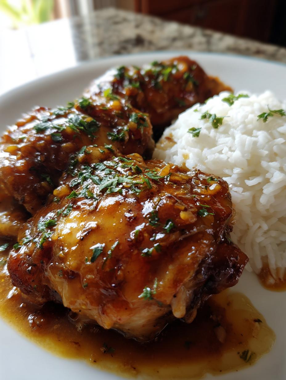 crock pot honey garlic chicken thighs