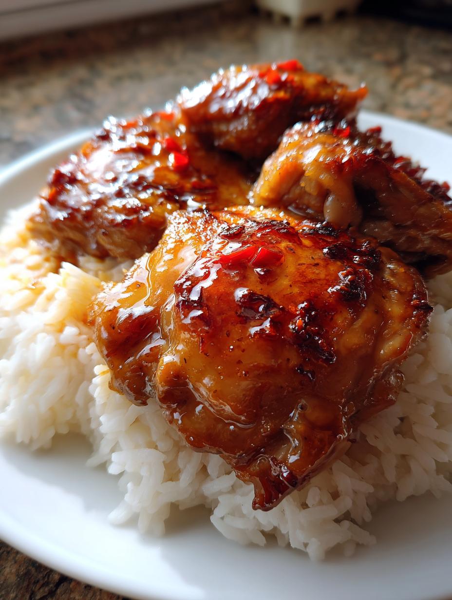crockpot honey chicken - detail 1