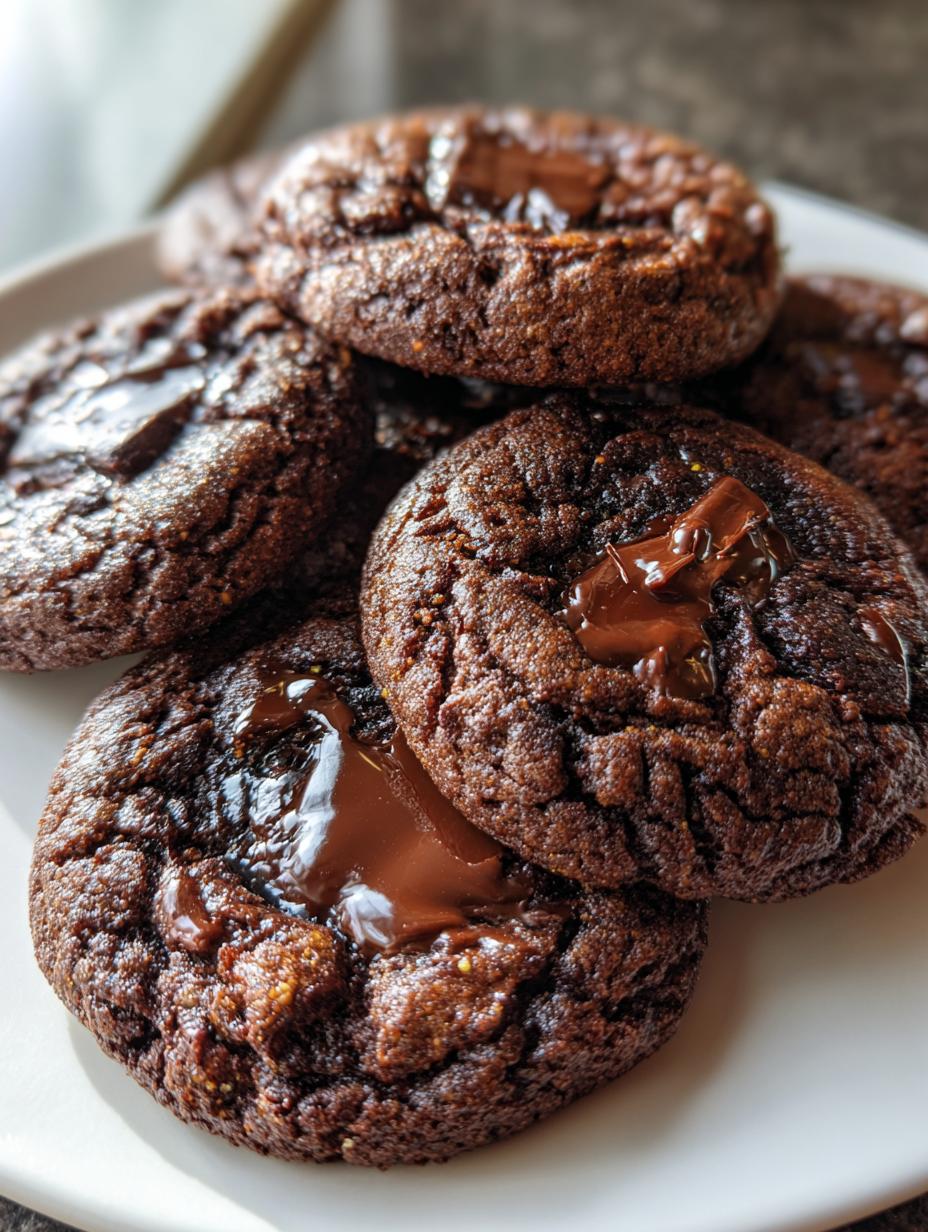 dark chocolate decadence cookies