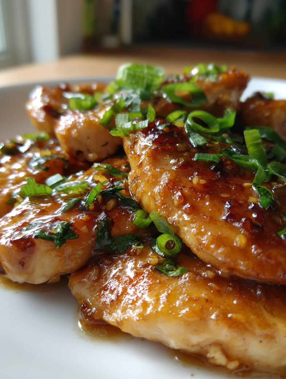 delicious honey garlic chicken recipe - detail 1