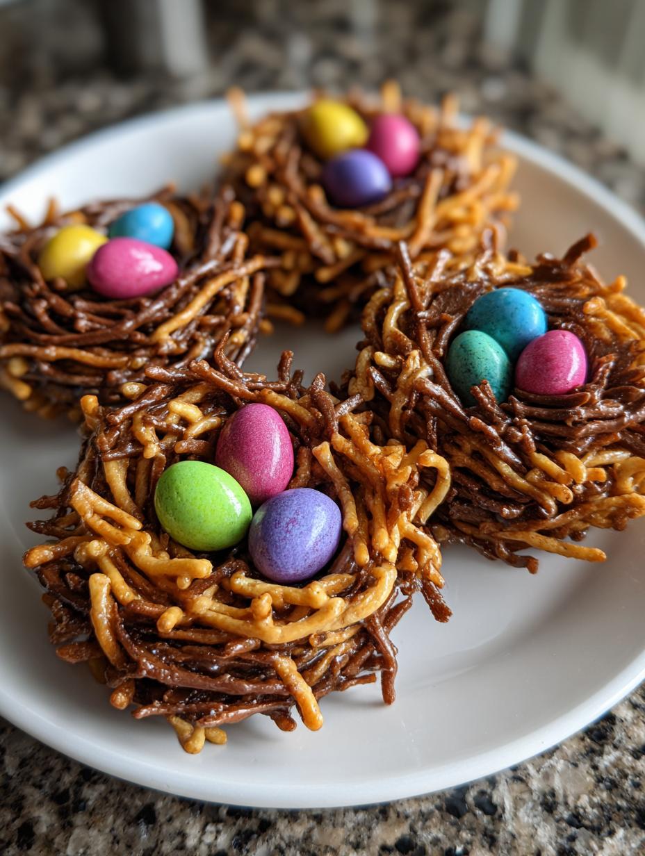 easter birds nest cookies - detail 1
