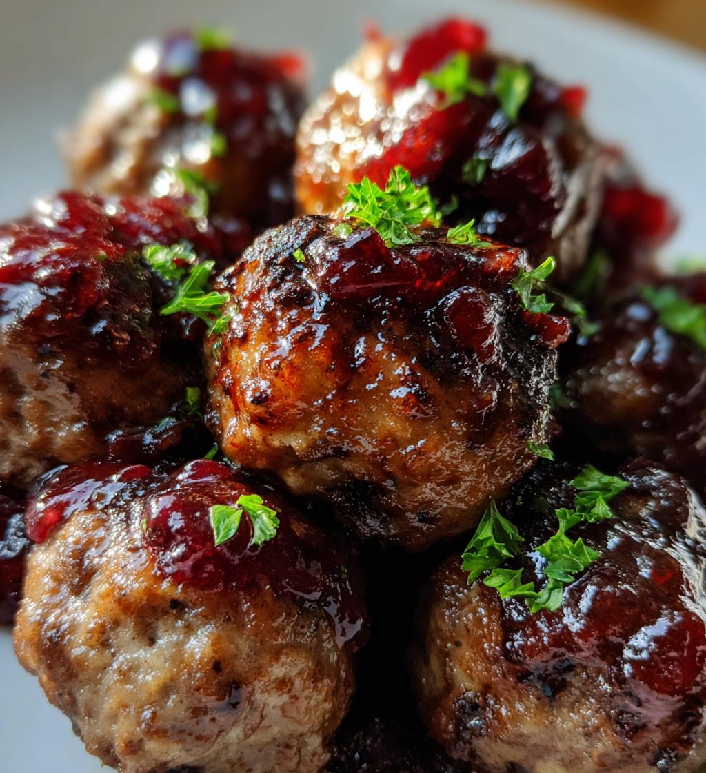 easy cranberry meatballs