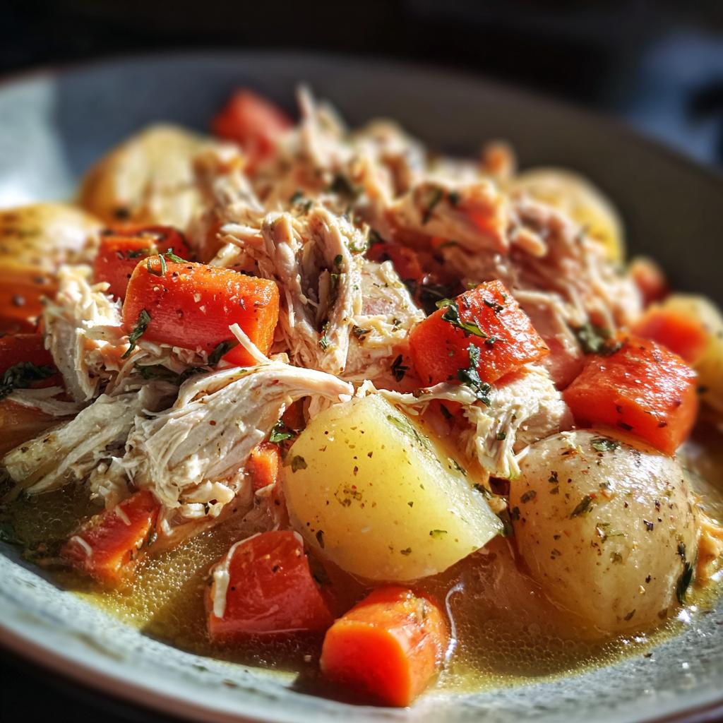 easy crockpot chicken recipe - detail 1