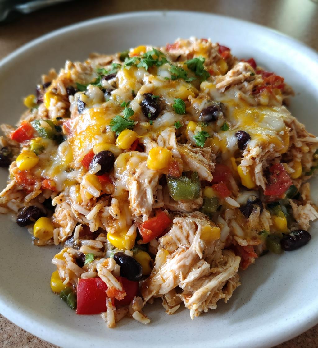 easy dinner recipe with shredded chicken