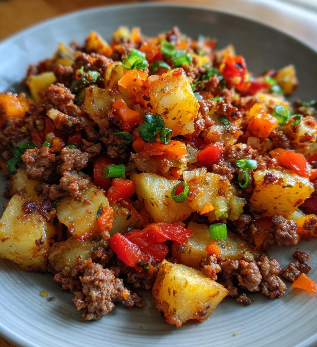 easy hamburger hash recipe - detail 1