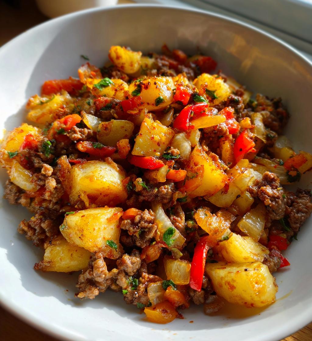 easy hamburger hash recipe